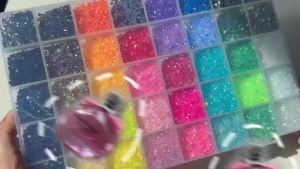 40 Colors Resin Jelly Rhinestones for Bedazzling 3mm 32000 Pcs Flatback Gems for Diamond Art, Bedazzler Kit with 3 Pcs 10ml B7000 Jewelry Glue for Nail Art Book and Makeup