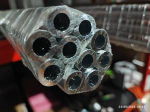 อลูมิเนียมท่อกลม ท่ออลูมิเนียม เกรด 6063 โตนอก12มม14มม16มม18มม รูใน6มม.8มม10มม ขนาดยาว 100cm