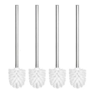 4 cái thép không gỉ xử lý bàn chải vệ sinh toilet thay thế bàn chải nhà vệ sinh nhà vệ sinh dụng cụ vệ sinh phụ kiện phòng tắm