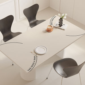 Taplak Meja Ruang Tamu Kulit Anti Slip Tahan Panas/Alas Meja Makan Premium/Taplak Meja Tamu Anti Minyak