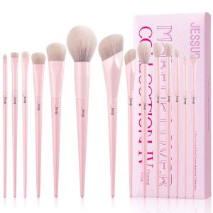 Bộ cọ trang điểm Jessup 14 cọ trang điểm Phấn nền Phấn mắt Che khuyết điểm Phấn mắt kèm hộp quà tặng Elegant black T336-G