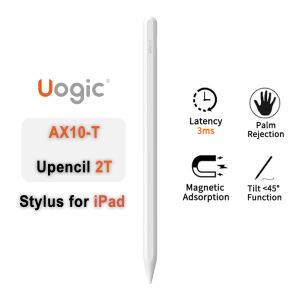 Uogic Stylus Pen for iPad Upencil 2 Magnetic Rechargeable Palm Rejection Compatible with Apple iPad Pro 11"/12.9" 2018/2020/2021/2022/2023 iPad 6/7/8/9/10th Gen iPad Mini 5/6th Gen iPad Air 3rd/4th Gen