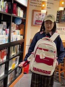 AE College-style trendy Japanese-style backpack for junior and senior high school girls Korean version versatile and lightweight large-capacity backpack