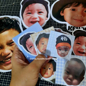 Digital Flick PH FACE Cutout Ref Magnet for Christening | Wedding Souvenir l Birthday l Gift l personalized ref magnet l