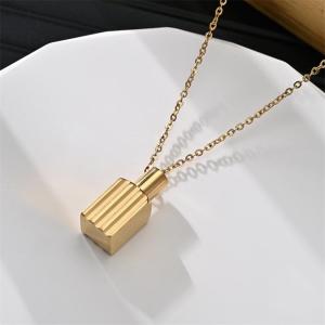 Customized Perfume Bottle Pendant Necklaces Stainless Steel Titanium Steel Non-fading Clavicle Chain