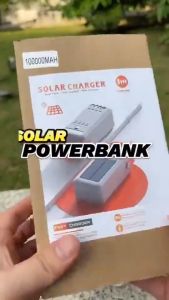 100000mAh 120W Solar Powerbank Portable Large Capacity Power Bank with Flashlight Fast Charging