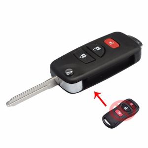 Casing Cover Kunci Lipat Flip Key Nissan 3 TombolGrand Livina XV Xgear Xtrail