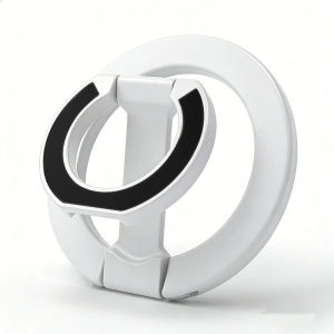 New Dual-Ring Magnetic Attraction Phone Holder MagSafe Strong Magnetism Ring Clip Desktop High-End Multi-Function Support Frame Suitable for 16 Huawei