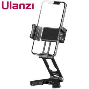ULANZI HP004 Crab Tripod Phone Holder Clip Dual Cold Shoe Mount for Mobile Smartphone