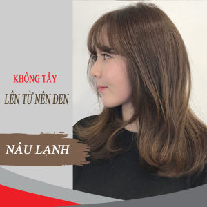 [HCM]Tuýp nhuộm tóc tại nhà nâu lạnh không tẩy-Nhuộm Trên Nền Đen/Nâu- Tặng oxy