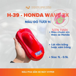 Sơn Màu xe máy HYPER đỏ Honda Wave ZX 1K (Code: H-39)