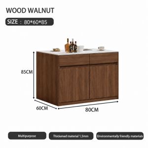 Ready Stock Multifunctional Kitchen Bar Island Table Sideboard Buffet Cabinet with Drawers Large Capacity Home Kitchen Storage Furniture