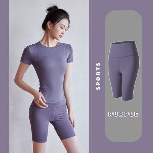 Women Yoga Pants Fitness Trackpants Workout Shorts Gym Sport Pant Zumba Running Bottom Seluar Sukan 5分运动瑜伽裤 Ready Stock 321132 - Virene Collection