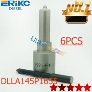 ERIKC 6PC  DLLA145P1655 Fuel Injector Nozzle 0433172016 for JAC HOWO WEICHAI 0445120086 DLLA145P1655