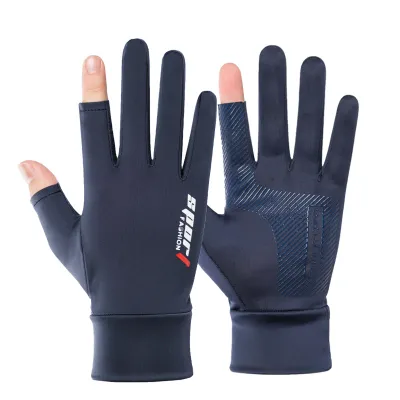 Găng Tay Hở 2 Ngón Chống Nắng UV Nam Nữ Có Thể Sử Dụng Cảm Ứng Điện Thoại