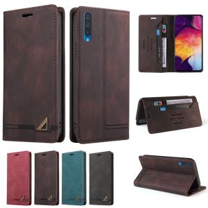 For Samsung Galaxy A10 A10S A20 A20S A30 A30S A50 A50S A70 Phone Case Business Leather Wallet Soft TPU Card Slots Flip Cover Casing