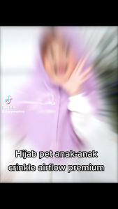 Hijab Bergo Pet Anak-Anak Crinkle Airflow