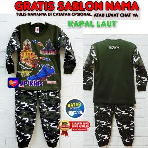 GRATIS NAMA CODBAYAR DITEMPATTERMURAHSETELAN ANAKPIYAMA ANAKBAJU TIDUR ANAKMOTIF ARMY/KAPAL LAUT 18 BULAN-9TH