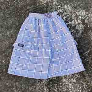 Plaid 4 Pocket Baggy Jorts for Men | Shaka Inspired Streetwear Shorts | Premium Quality