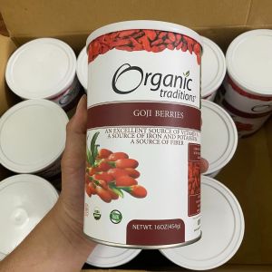 Kỷ Tử Sấy Khô Goji Berreis Organic Traditions Mỹ 454GR - CÂU KỲ TỬ ĐỎ