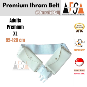 Premium Ihram Waist Belt for Umrah Hajj | Tali Pinggang Ihram No Stitch [SG Seller]