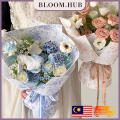 Bloom.hub 10PCS Vintage Floral Art Rose Design Bouquet Wrapping Paper Flower Gift Florist Wrapper Kertas Bunga Pembalut. 