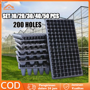 Tray Semai 200 Lubang 10/20/30/40/50pcs Potray 0.8mm Seedling Tray Dulang Benih Berkualitas Tinggi