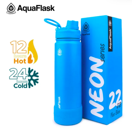 🎆 🎈 AQUAFLASK (22oz/ 32oz/ 40oz/ 64oz) Neon Series Wide Mouth with ...