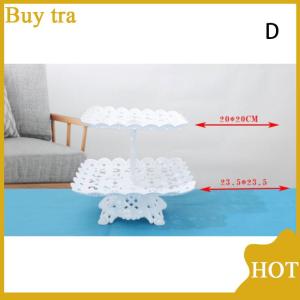 [Buytra] 1 2pcs Cake Stand Dishes Cupcake Snacks Plates Three-layer Creative Fruit Basket