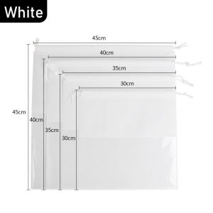10Pcs Drawstring Non Woven Dustproof Storage Bag (S-2XL) Reusable Organizer Dustproof Pouch Bag