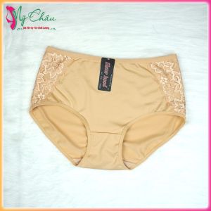 Quần Lót Bigsize Thun Lạnh Thái Lan SISTER HOOD 729 Chíp Nữ Phối Ren Bên Hông Cạp Cao Siêu Bền - Hàng Nhập Khẩu -Mỹ Châu Shop