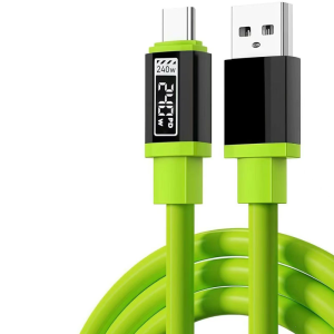 Fast 240W Charging Cable 1.5M Reinforced Silicone Wide Devices Compatibility Fast Charging and Data Transfer