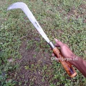 Bendo Dorit Bahan Baja Asli Sudah Tajam Siap Pakai Alat Untuk Babat Semak Belukar  - Golok Arit Jawa Leher Panjang Bangak Madura Potong Ranting Kayu Kecil