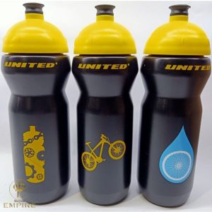 Bottle Botol Minum Sepeda Bidon United Black Yellow 750 ml Bicycle Empire