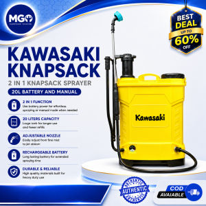 KAWASAKI Knapsack Sprayer 2 in 1 Dual SATO Battery and Manual 20 Liters 16 Liters JAPAN