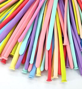 Balon Latex Pentil macaron isi 100 pcs/ Balon Panjang Twist Cacing macaron