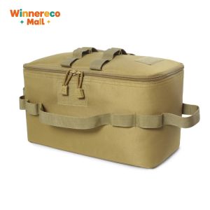 Camping and Hiking Gas Tank Storage Bag with Foldable Design Durable Ground Nail Tool Bag Waterproof and Lightweight Portable Cookware Container