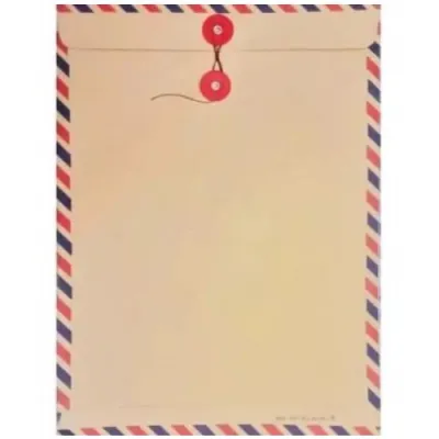 AMPLOP COKLAT TALI AIR MAIL 310 UKURAN FOLIO 25x35cm [PACK]