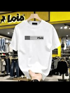 ✅ Lois distro men s t-shirt cotton combed 24s oversize short sleeve fashion lelaki streetwear outfit hang out ootd daily graphic printed tee trendy .C