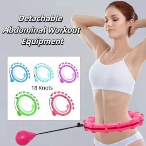 SERAPHYXO ถอดออกได้ ห่วงฟิตที่มีน้ำหนัก ปรับได้ ลูกบอลหมุนอัตโนมัติ ห่วงฟิตเนส น่าเชื่อถือ 18 ปมที่ถอดออกได้ ชุดอุปกรณ์ออกกำลังกายหน้าท้อง ผู้หญิง/ผู้ชาย