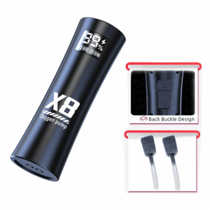SHIRUI 5W Bơm oxy X8 USB có thể sạc lại Bơm nước cho cá Di động Đa chức năng Bơm bể cá Dùng cho câu cá ngoài trời/bể cá