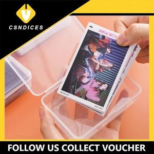 [Csndices] กล่องเก็บของพลาสติกใสกล่องเก็บการ์ดขนาดเล็กกล่องจัดระเบียบโต๊ะกล่องเครื่องเขียน