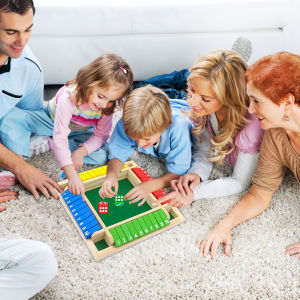 4 Sisi 1-10 Mainan Board Game Dadu Shut the Box Angka Untuk Anak / Dewasa
