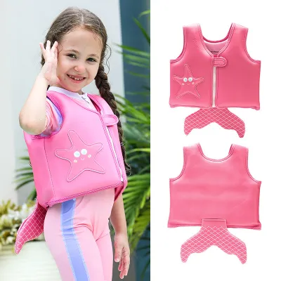 Anakkid---baby buoyancy vest beginners，Childrens swimming life jacket for 2-4 years old with anti-slip safety lock