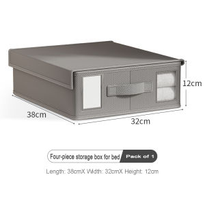 Oxford cloth bed sheet storage box Cloth cloth bed sheet four-piece storage wardrobe bedroom quilt