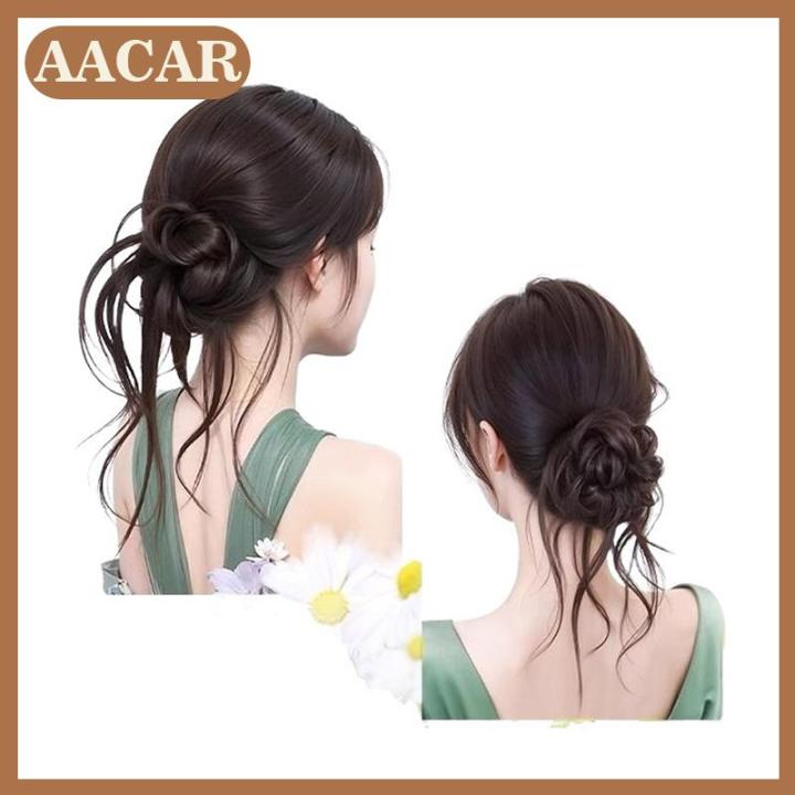 AACAR Tổng hợp chịu nhiệt sợi tự nhiên tua xoăn lượn sóng tóc lộn xộn ...