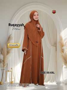 RUQAYYAH ABAYA MUSLIM  COUPLE IBU DAN ANAK BAHAN ADEM MENYERAP KERINGAT TERSEDIA SIZE XS- 8 XL