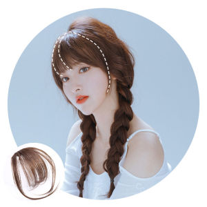 🔥Thin Air Bangs Hair Extension Clip In Fringe Front Hairpiece Lovelylifefu COD
