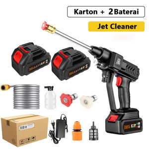 388VF 2*baterai  Alat cuci motor semprot cordless tekanan tinggi mesin cuci mobil Pressure Washer Tanpa Kabel jet cleaner Baterai Alat Cuci Mobil cuci motor tekanan tinggi Tanpa kabel[Compatible Makita Batteries]