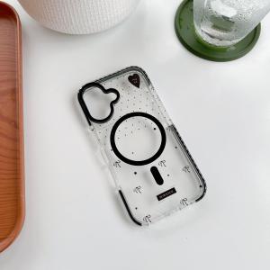 Sunny เคสชาร์จได้ ลายโบว์ดำ ป็อบอัพ สำหรับ ไอโฟน11 i12 12pro 12proMax i13 13proMax i14 14proMax i14plus i15 15plus 15proMax i16 16proMax